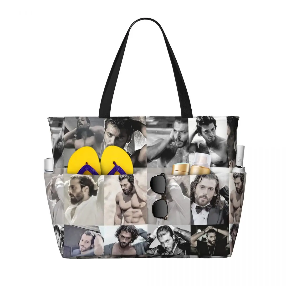 Yoga Fitness Photos - Actor Can Yaman Photo Beach Tote