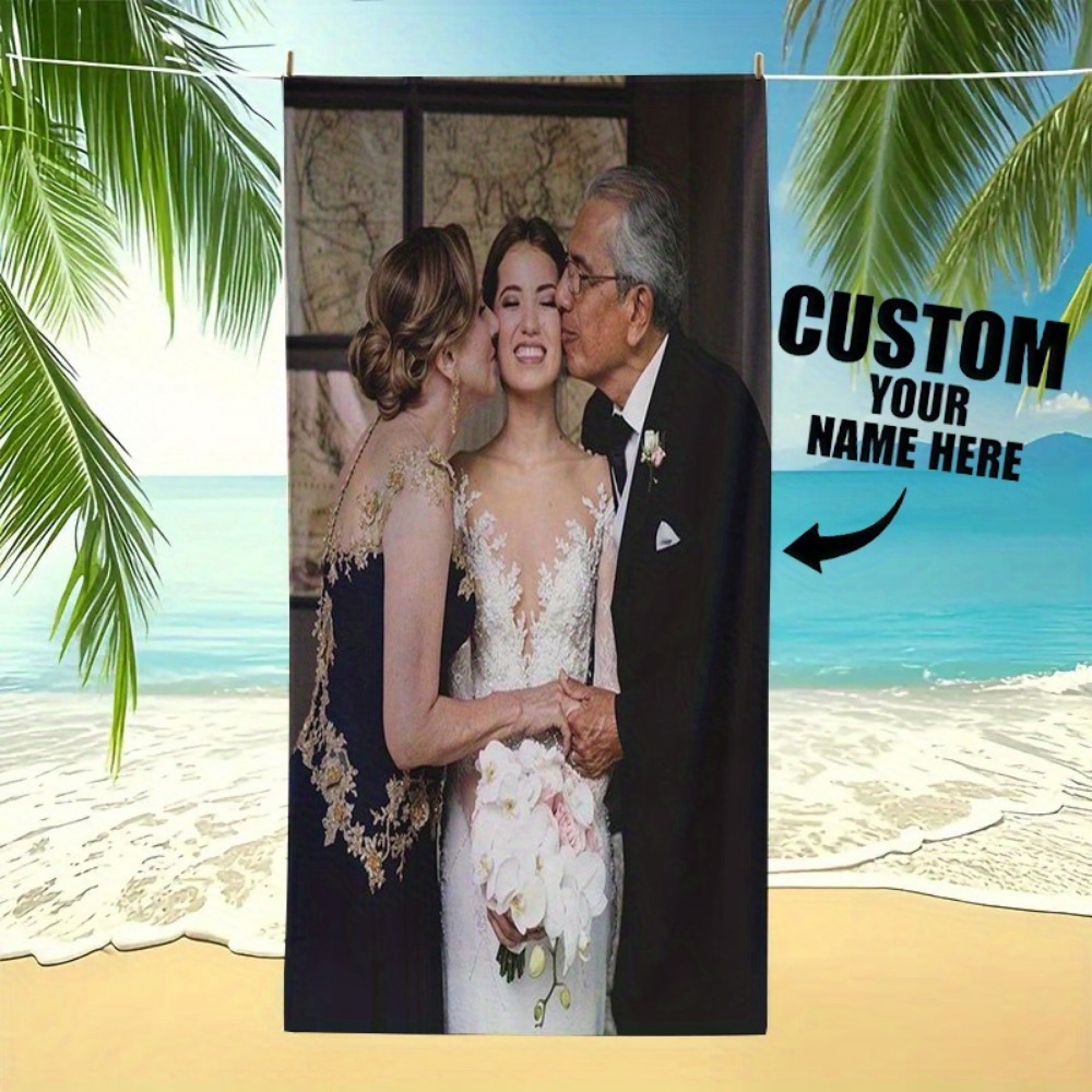 Yoga Fitness Photos - 1PC Personalized Photo Custom Beach Towel,