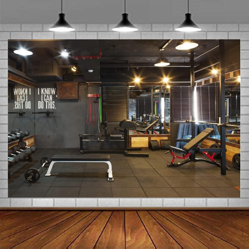 Yoga Fitness Photos - Gym Photography Backdrop Fitness Party Decoration