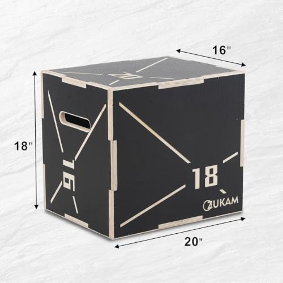 Non-Slip Wood Plyometric Jump  - Plyo Jump Box review and price