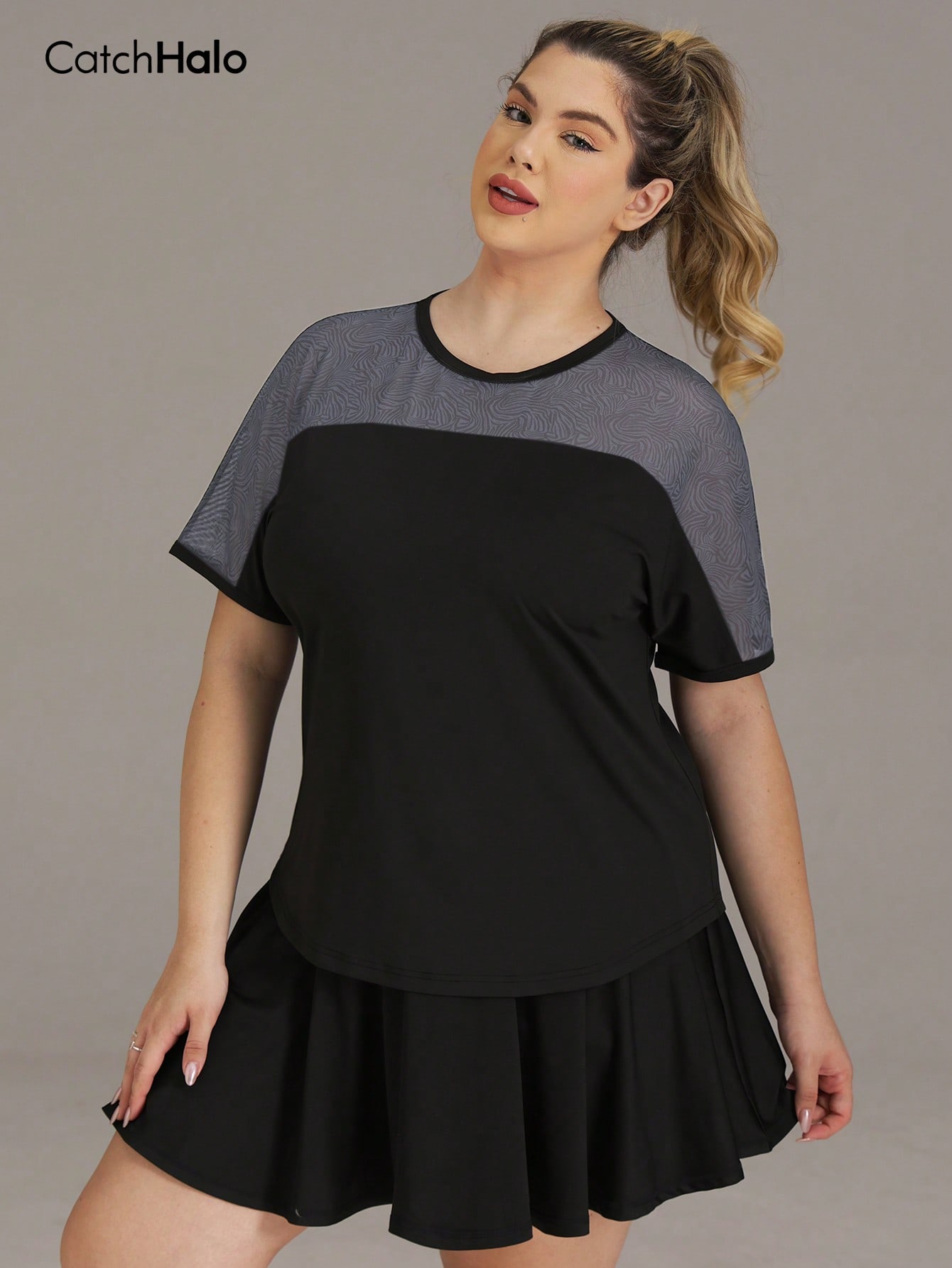 Plus Size Women T-Shirt Short  - Yoga Blocks review and price