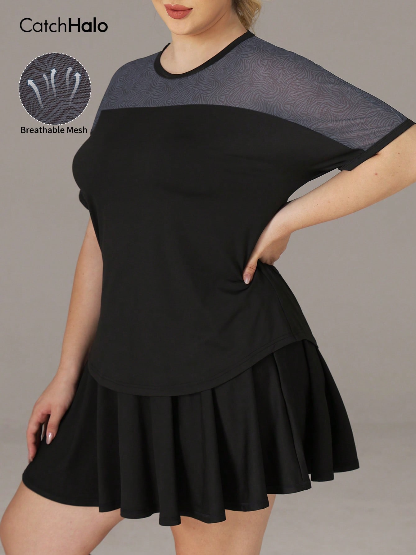 Plus Size Women T-Shirt Short  - Yoga Blocks review and price
