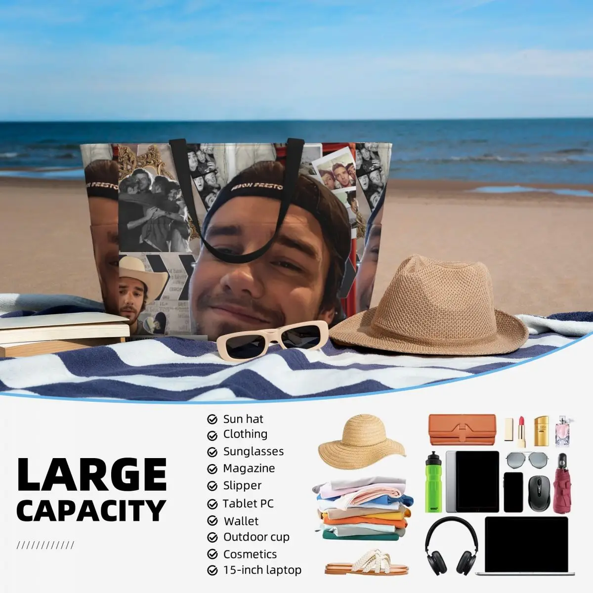 Liam Payne Photo Collage Beach - Yoga Fitness Photos review and price