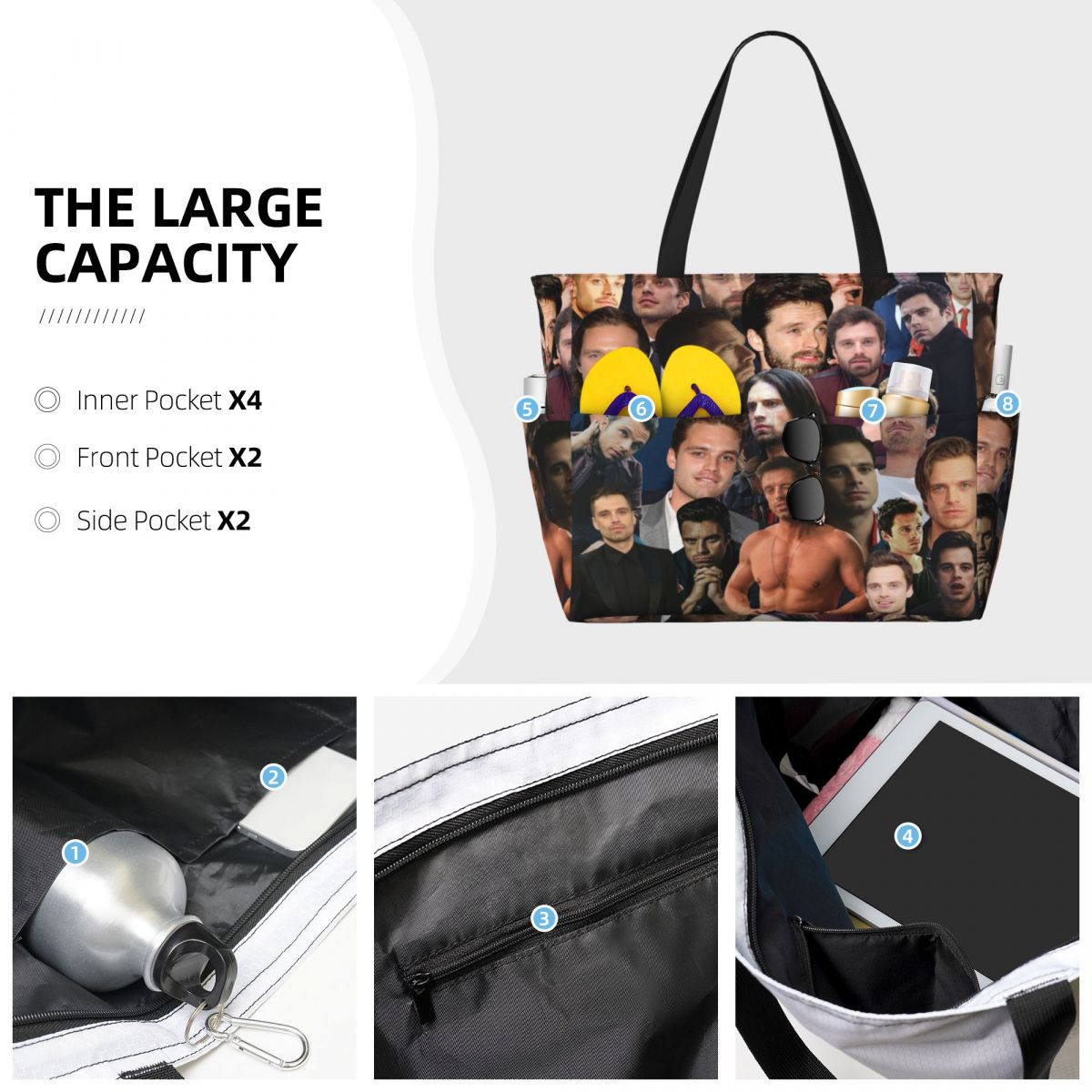 Sebastian Stan Photo Collage B - Yoga Fitness Photos review and price