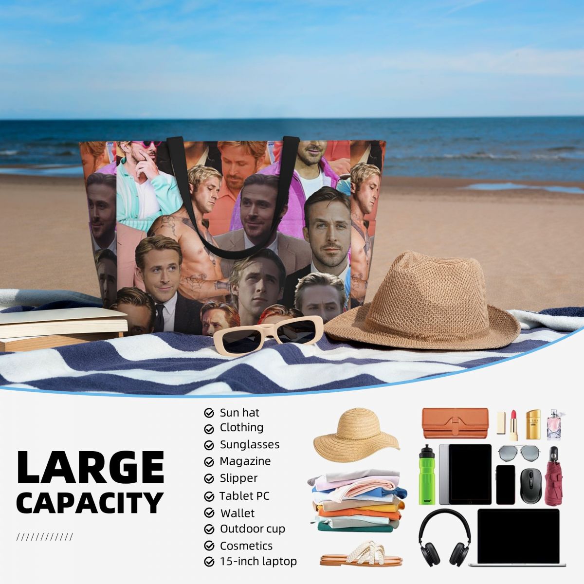 Ryan Gosling Photo Collage Bea - Yoga Fitness Photos review and price