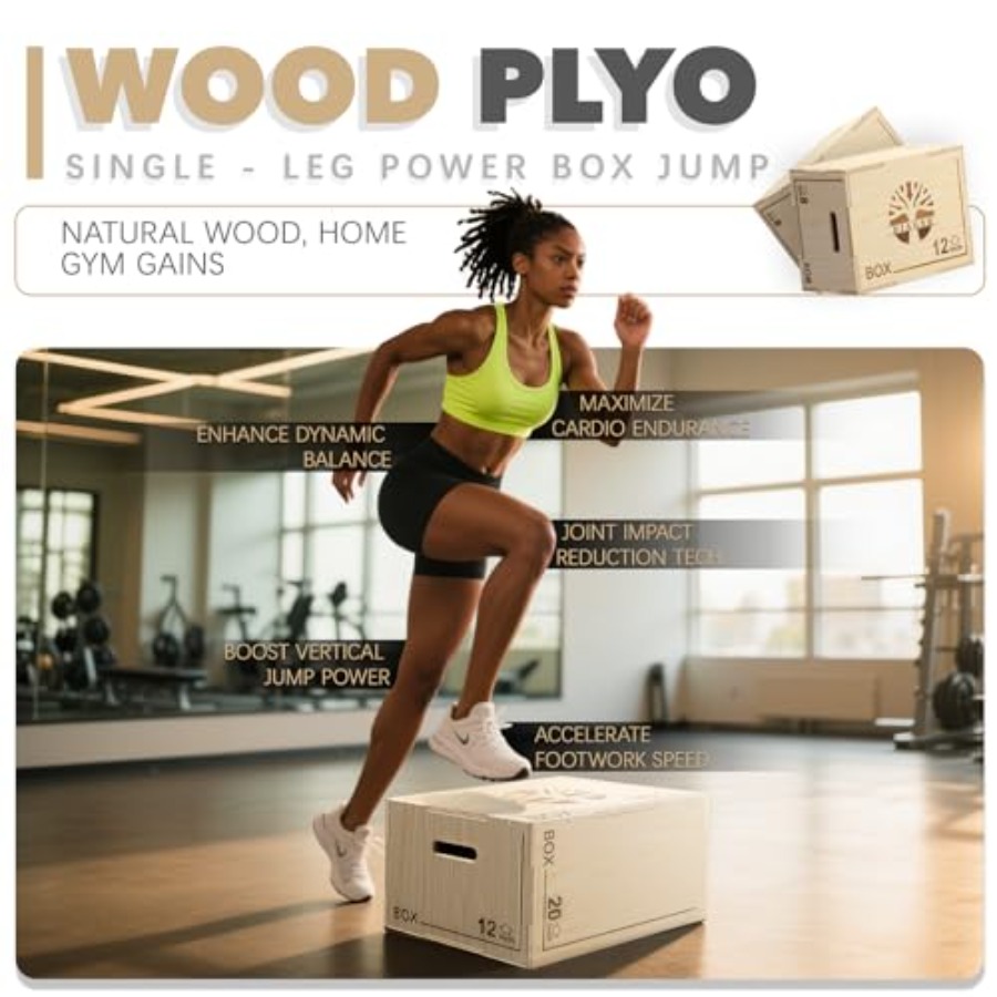 Plyo Box - 3-in-1 wood plyomet - Plyo Jump Box review and price